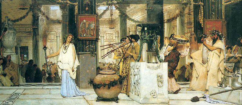Laura Theresa Alma-Tadema The Vintage Festival oil painting picture